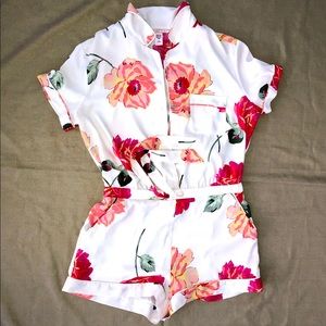 Victoria Secret Sleepware romper , Medium, floral